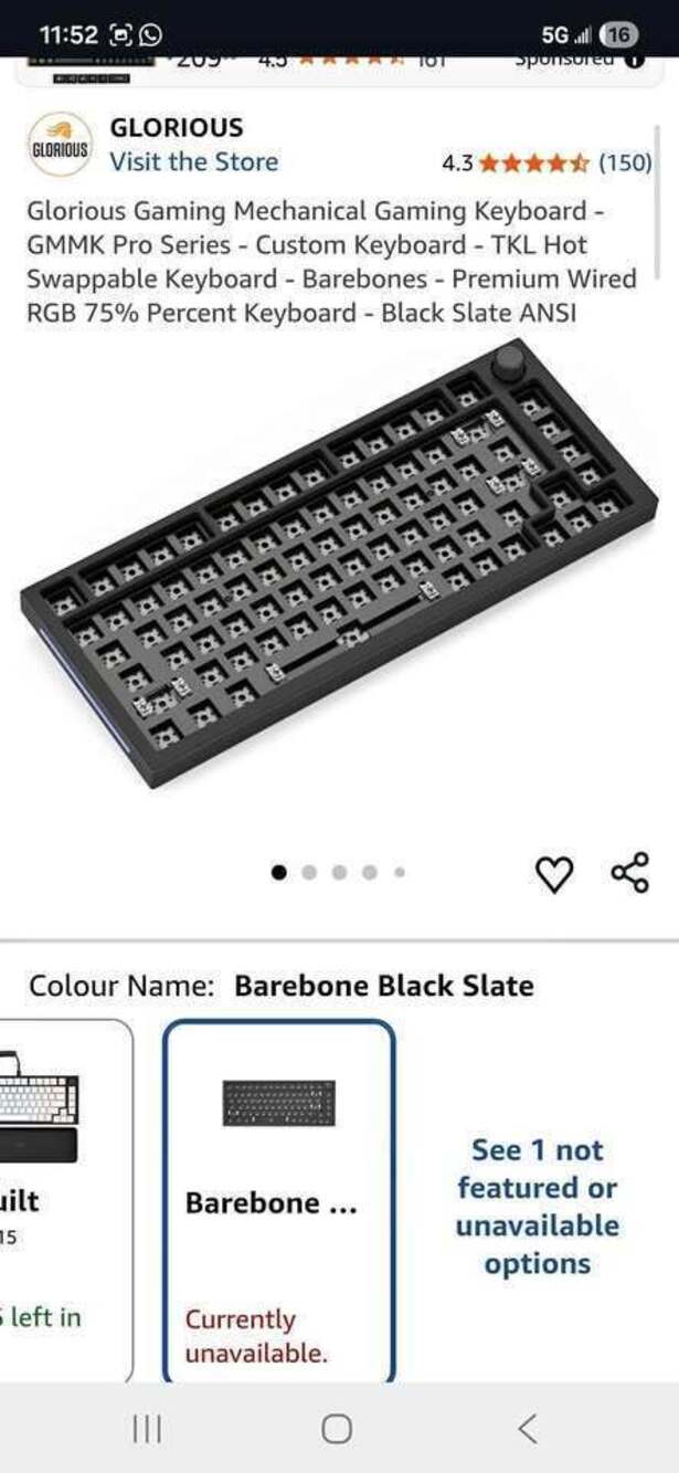 Glorious Gaming Mechanical Gaming Keyboard - GMMK Pro Series - Custom Keyboard -